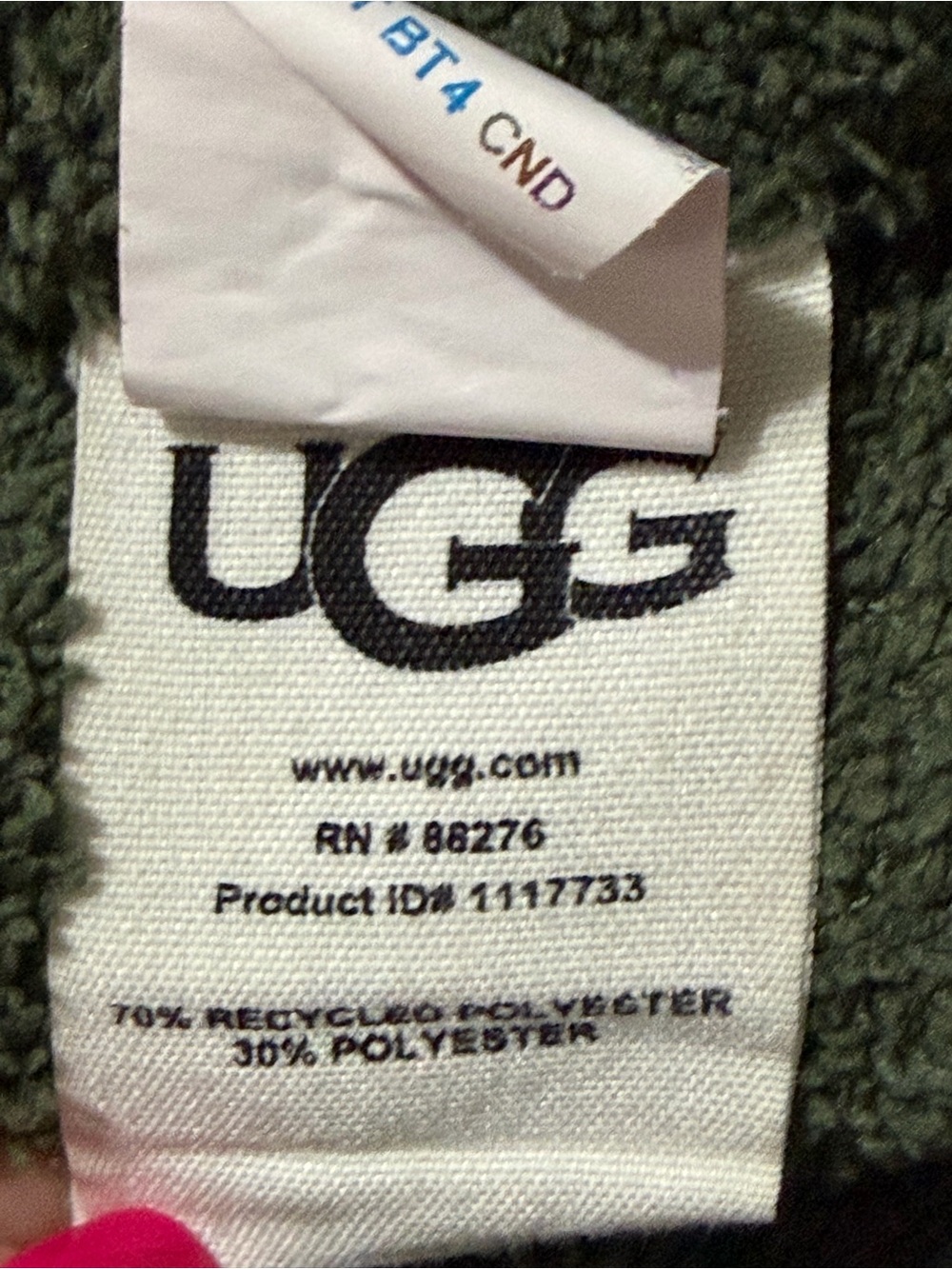 UGG Women’s Olive Green Fleece Joggers - Picture 5 of 9